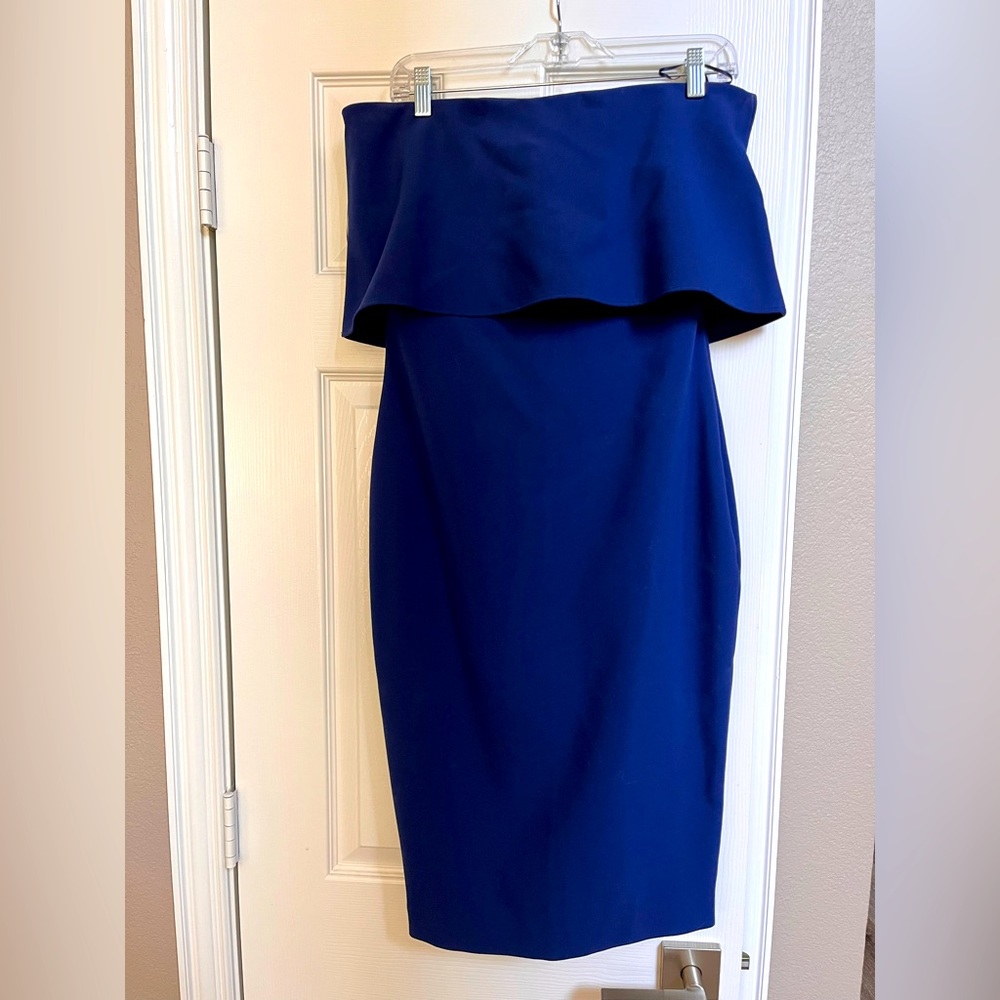 Likely pop over strapless dress